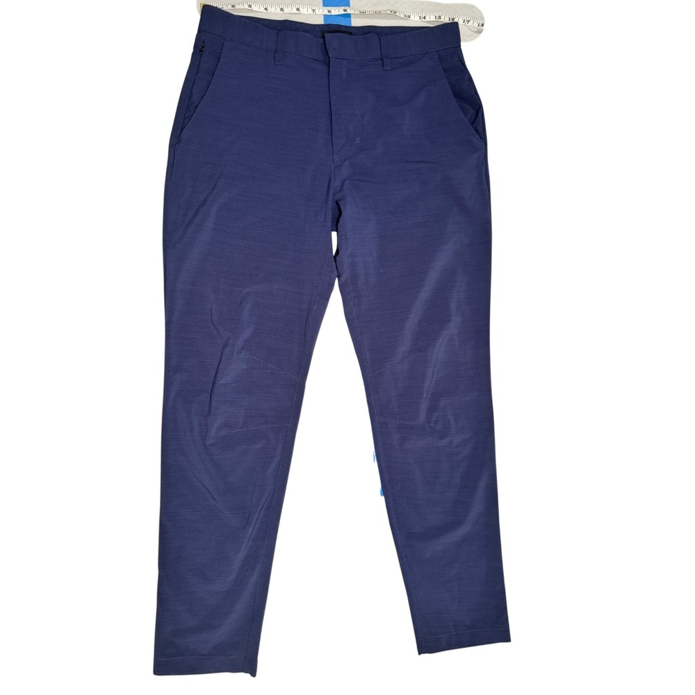 Men's Navy Fabletics Pants Size 32x29 The Don Slim Straight DWR Wrinkle Free